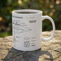 Sport Model Schematic Ceramic Mug — 11oz