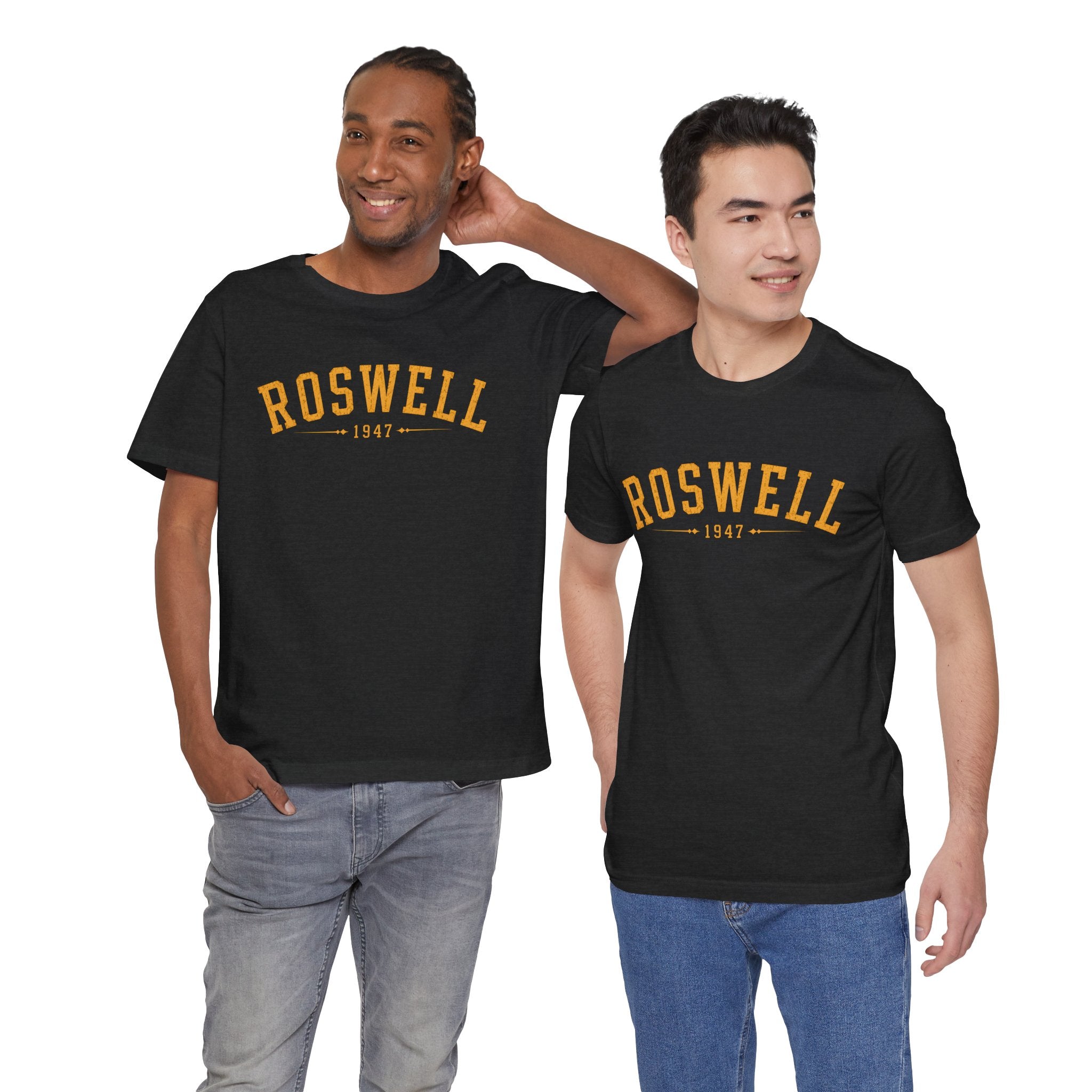 Roswell 1947 Alien Tee — Vintage Floral UFO T-Shirt