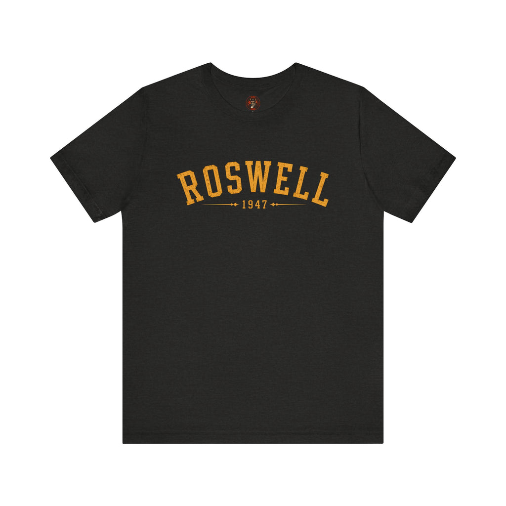 Roswell 1947 Alien Tee — Vintage Floral UFO T-Shirt