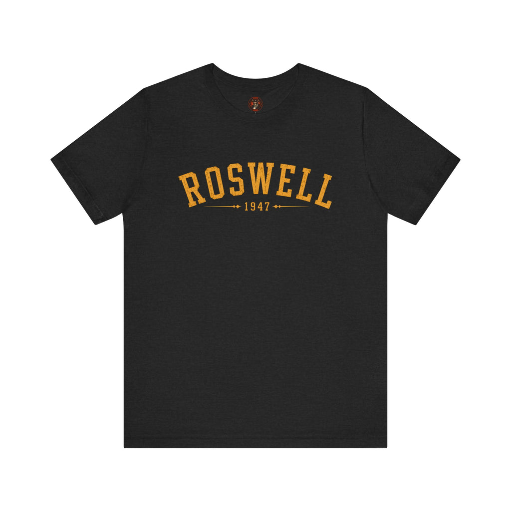 Roswell 1947 Alien Tee — Vintage Floral UFO T-Shirt