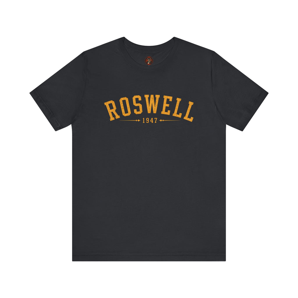 Roswell 1947 Alien Tee — Vintage Floral UFO T-Shirt